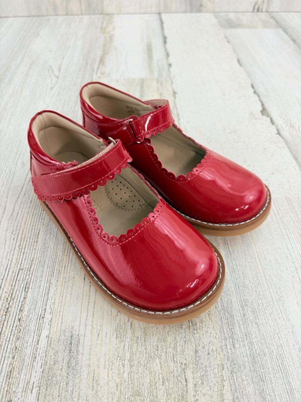 Elephantito Red Patent Mary Jane Shoes Girls Sz 26 10 NEW
